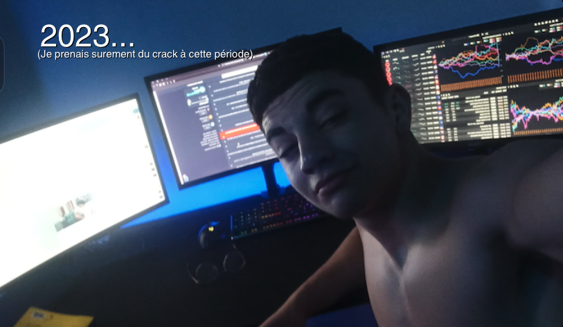 Moi à 15 ans devant mes premiers écrans de trading