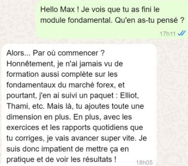 Témoignage de Max sur la formation
